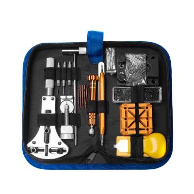 China watch tools and machine repair stainless steel wrist change watch repair tool kit LWH: 23*13*16cm for sale