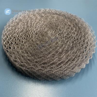 China Rolled Corrugated Stainless Steel Wire Mesh Strainer for Fuel Filter, Knitted Metal Mesh for sale