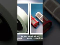 SHARE Monofilament Mesh Filter Pieces, Discs, Ribbons, Tubes, Bags and Molded Filters