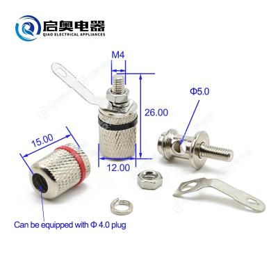 China 4mm Nickel Plated Copper Binding Post Speaker Box Used Terminal JY6039B for sale