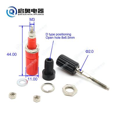 China Post Metal Zinc Alloy Binding 3mm Body With Two Screw Terminal for sale