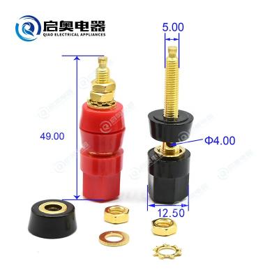 China Single gold plated hexagonal binding post for audio amplifier professional audio speaker JY21-1021 for sale