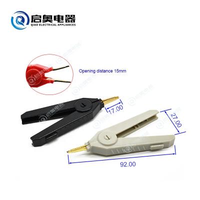 China High Quality Copper Car Residual Voltage Kelvin Gold Plated Test Clip for sale