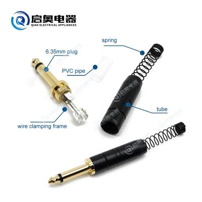 China 1/4 (6.35mm) fits audio male mono plug JY21-1033 for sale