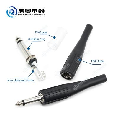 China 1/4 Microphone Connector 6.35 (6.35MM) Mono Audio Connector JY21-1034 for sale