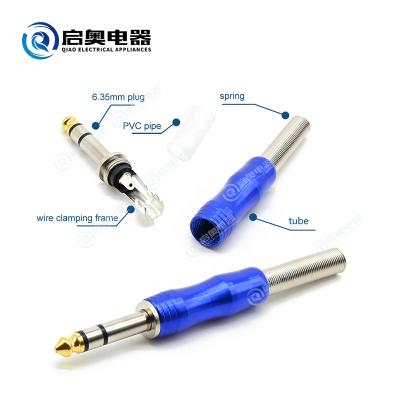 China 1/4 Premium Audio 6.35mm Plug Connector JY21-1046 for sale