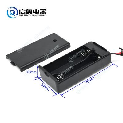 China ABS 2xAA battery holder with cover and switch for sale