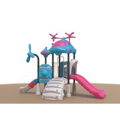 China Galvanized Tube And LLDPE Kids Outdoor Playground Mini Home Playground Equipment With S Slide And Climbing for sale