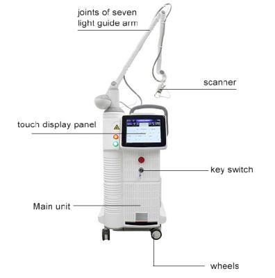 China Pigment Large Touch Screen CO2 Laser Partial Skin Scar Removal Machine Vaginal Tightening Removal for sale