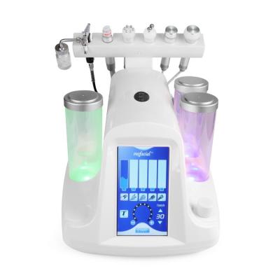 China Skin Tightening 6 In 1 Water Dermabrasion With RF Oxygen Ice Cooling BIO Ultrasound Device for sale