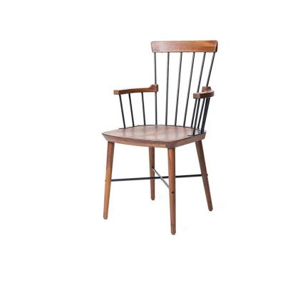 China Comfortable Upholstered Brown Dining Chair Room Seating High Back Chairs for sale