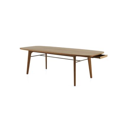 China Modern Light Luxury Living Room Dining Table Solid Wood Tall Coffee Tables for sale