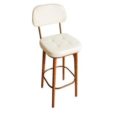 China Hot Sale Modern Design Modern High Back Bar Chair Wooden Bar Chairs for sale