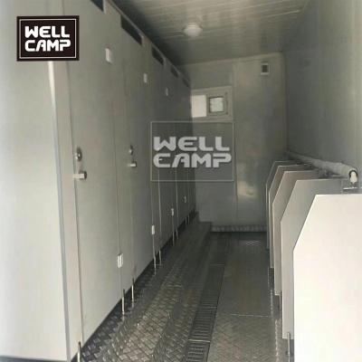 China Modern Wellcamp Container Wash Room Flat Pack Container Bathroom Manufactured Mobile Homes For Sale for sale