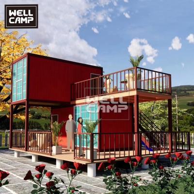 China Modern Customized Modular Prefab Flat Pack Container House Vocation Apartment For Sale In South America for sale