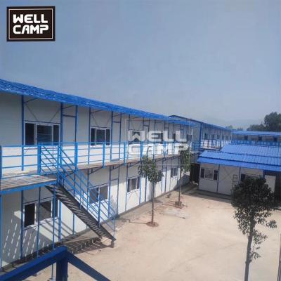 China WELLCAMP K industrial house in prefab homes for dormitory single installation two or three floors design for office for sale