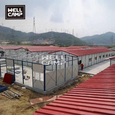 China Industrial economic temporary dormitory prefab K type sandwich panel prefab house for office and dormitory labor camp building for sale