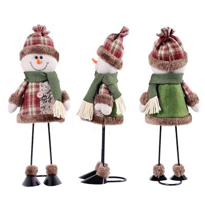 China New Santa Claus Doll Home Ornaments Standing Christmas snowman decorations from Europe for sale