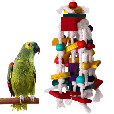 China Viable Colorful Pet Bird Parrot Chew Toy For Small Medium Bird for sale