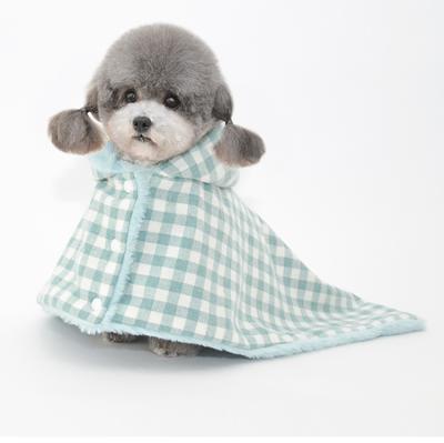 China Viable Plush Pet Coat Dog Cat Warm Blanket Pet Sleeping Bag Winter Pet Hoodie Costumes for sale