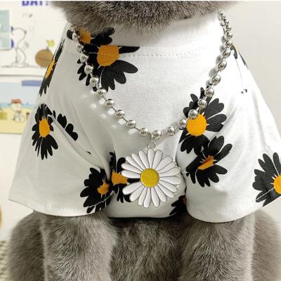 China Fashion Pet Apparel&Accessories Padded Cute Dog Collar Flower For Dogs Cats 38cm Length Cute Dog Accessories for sale