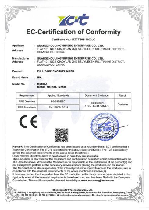 CE - Guangzhou Jingyinfeng Enterprise Co.,ltd.