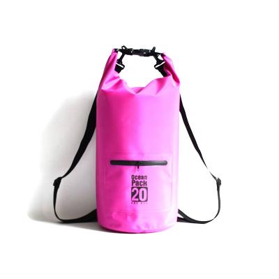 China Single /Double Shoulder Strap Factory Wholesale Price Ocean Package Water Proof Dry Bag PVC Waterproof Carry Bag With Zipper Design Different Size For Choose for sale