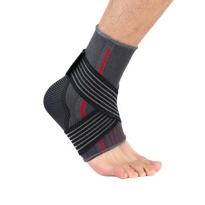 China New Breathable Nylon Fishes Breathable Nylon Fish Knitted Knitted Embedded Basketball Silk Cold Running Ankle Support Heat Sprain Protection for sale