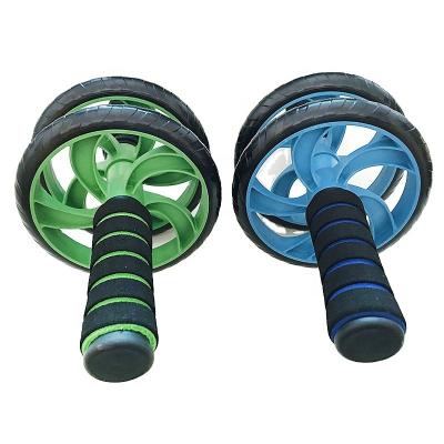 China Abdominal Muscle Shaping Strong Fitness Double-wheeled Roller Abdominal Muscle Wheel for sale