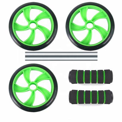 China Abdominal Muscle Wholesale Ab Exercise Yoga Training Wheel Smooth Abdominals Removable Wheel Roller for sale