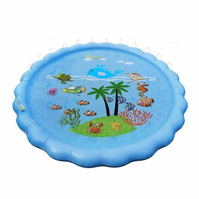 China Relax Outdoor Sprinkler Mat Inflatable Pool Pad For Leisure Time Summer Water Kids Baby Play Mats for sale