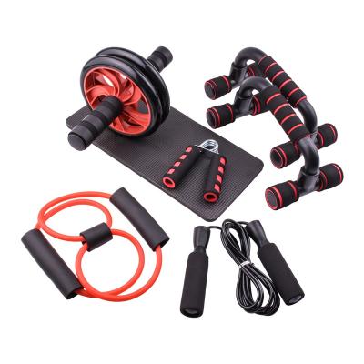 China Home Use Indoor Multifunctional Abdominal Wheel Powered Roller Exerciser Push Up Support ab Trainer Fitness Set 5 Set for sale