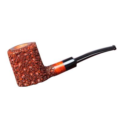 China Hot Selling Sandblasting Briar Wooden Smoking Pipes Carved Red From China Supplier for sale