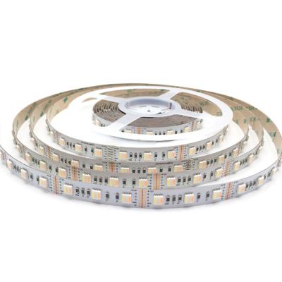 China Decoration Hot Sale RGBWW 5in1 Led Strip Lights Copper PCB Smd 5050 60 IP20 DC 12V Smart Snake Strips For Decoration for sale