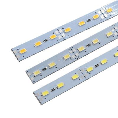 China Decoration SMD5630 5730 72led 60led 6500K LED bar aluminum profile white color led strip with PC cover for sale