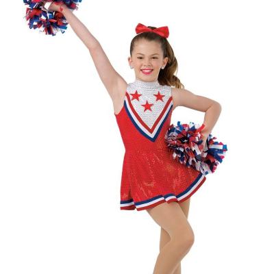 China Dresses girls cheer leading costume dance costume cheer skirt equipment cheerleading uniform for sale