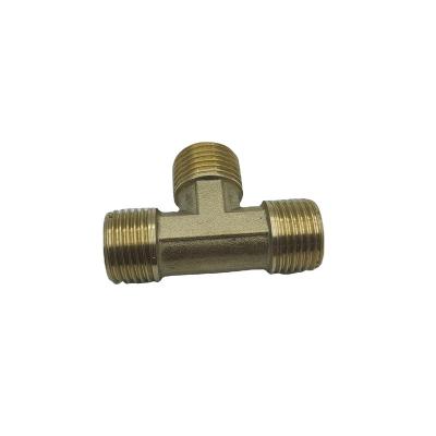 China Brass Brass Three-Way Quick Joint, Elbow Knuckle, External and Internal Three-Way G1/2 Thread for sale