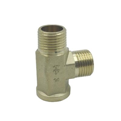 China High Quality Custom Durable Gas Ball Valve Brass Three Port Connection Threaded Joint for sale