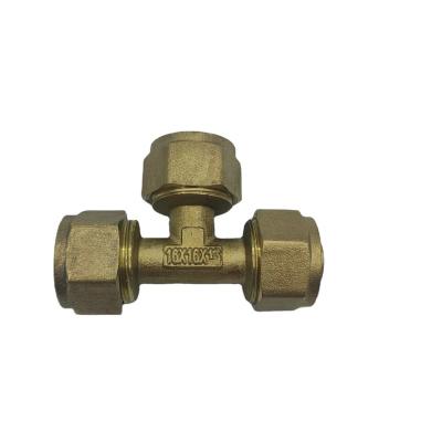 China 1216 Pipe Joint 1216 Water Heater Tube Pipe Fit Brass Solar Inner External Thread Direct Reducing Fitting 4 Point Aluminum-Plastic Pipe Fitting for sale