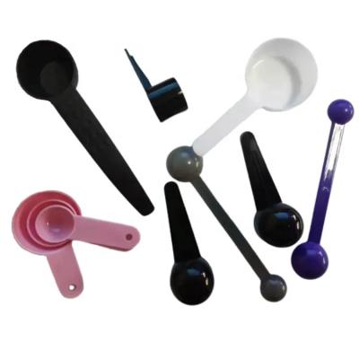 China High quality material safety transparent plastic pp industrial plastic parts measuring milk powder spoon teaspoon for sale