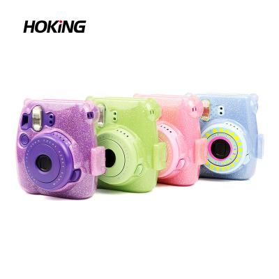 China Colorful Protective Effects Camera Glitter Cover Camera Case For Fuji Instax Mini 8 Camera for sale