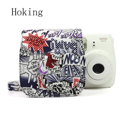 China Retro Protective Effects Comic Camera Bag For Fujifilm Instax Mini 8 Instant Film Camera for sale