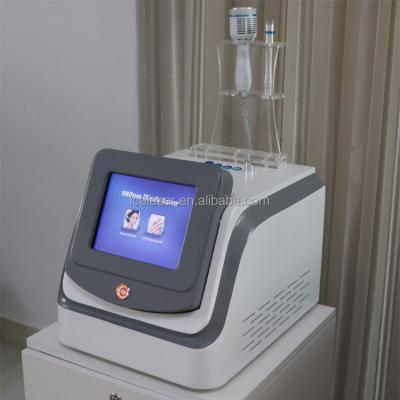 China Portable Blood Vessel Removal Laser 980nm Diode Laser 5 In 1 Laser Varicose Vein Removal With Ice Hammer for sale