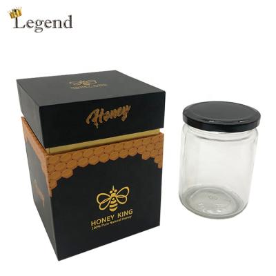 China China Manufacturer Recyclable Custom Honey Bottle Packaging Box Black Honey Gift Box Factory for sale