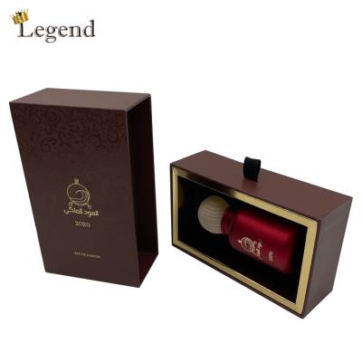 China Factory Recyclable Custom Design Printing Black And Pink Drawer Box Packaging Elegant Box For Perfume for sale