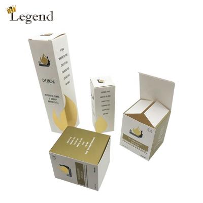 China Manufacturer Recycled Material Luxury Recyclable Cosmetics Bottle Packaging Box Paper Custom Paper Box for sale