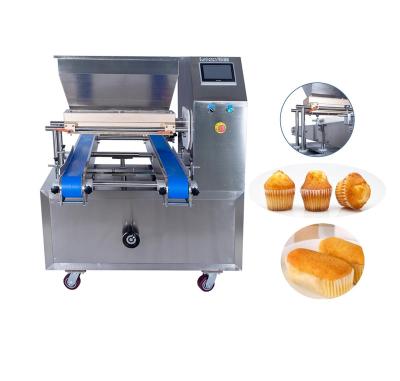 China High Productivity Automatic Cupcake Puff Filling Multifunctional Double Head Filling Machine for sale