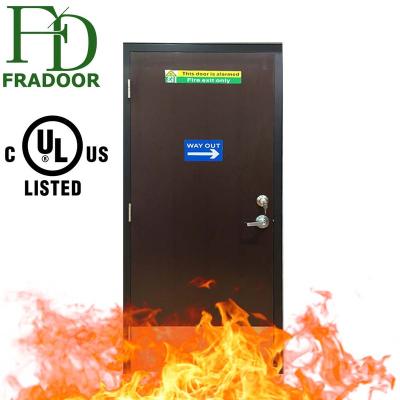 China Modern Big Project America BS 3 Hour Standard Commercial Fire Metal Door for sale