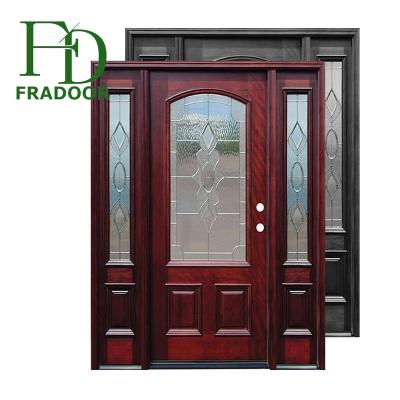 China Latest Design Swing Doors Main Door Designs Wooden Double Door for sale