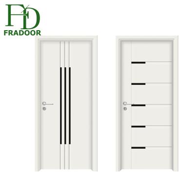 China Modern European style simple swing hotel villa composite slab solid wood entrance door for sale